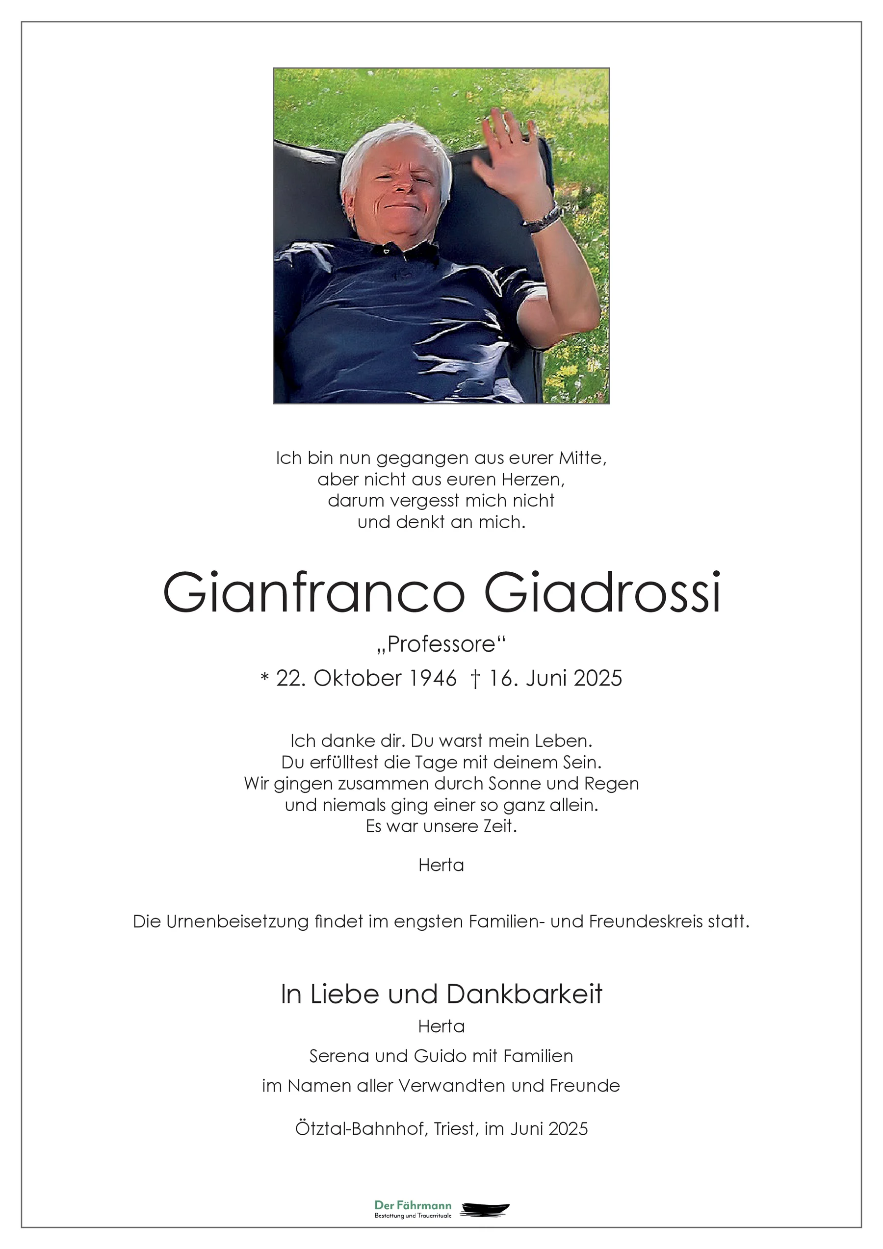 Parte Gianfranco Giadrossi