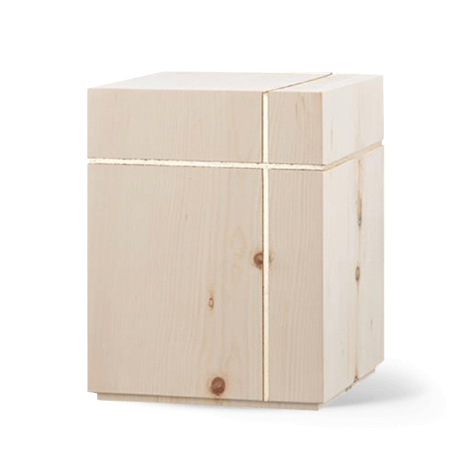 Quaderurne Holz Zirbe