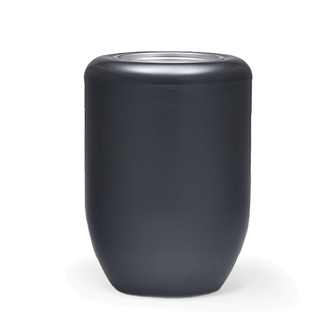 Naturstoffurne schwarz