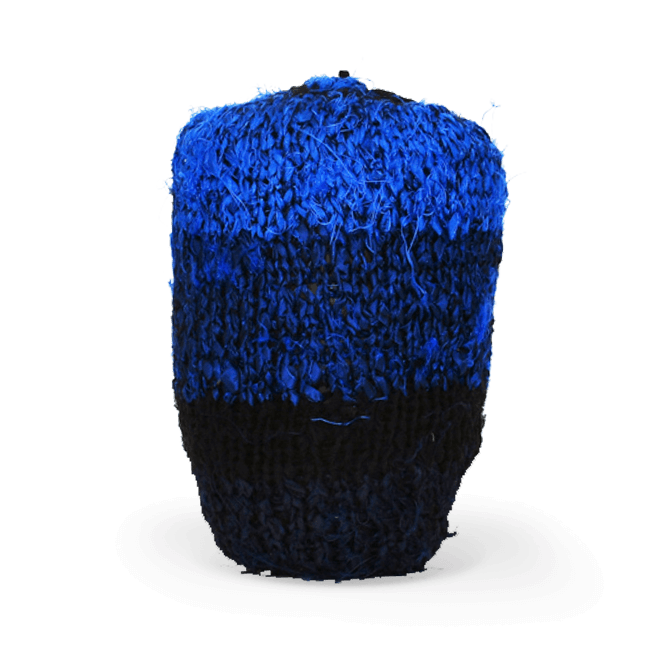 Stoffurne Cocon blau