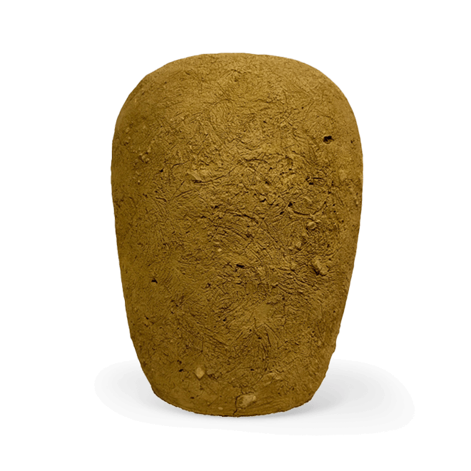 Urne Lehm frei gestrichen