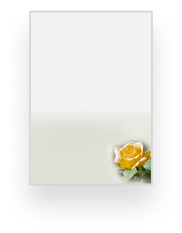 Partenvorlage mit Rose.