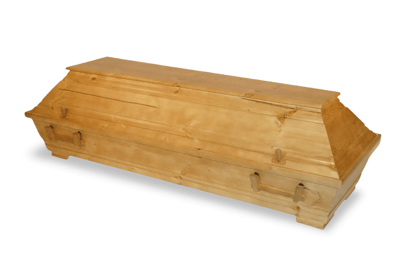 Sarg aus astiger Kiefer